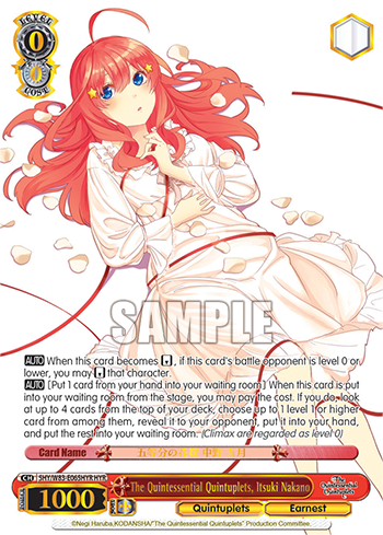 The Quintessential Quintuplets, Itsuki Nakano