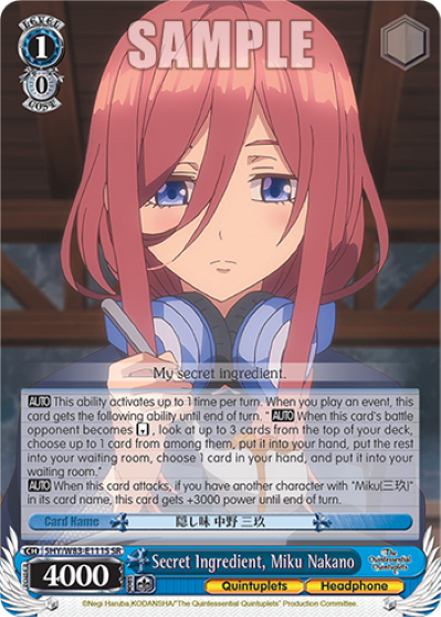 Secret Ingredient, Miku Nakano 5HY/W83-E111S