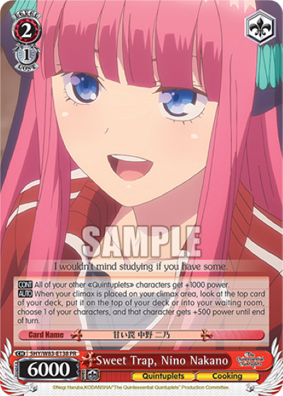 Sweet Trap, Nino Nakano 5HY/W83-E138