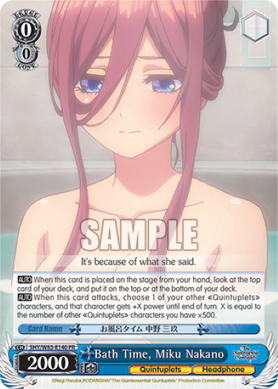 Bath Time, Miku Nakano 5HY/W83-E140