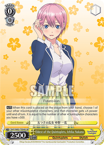 Eldest of the Quintuplets, Ichika Nakano