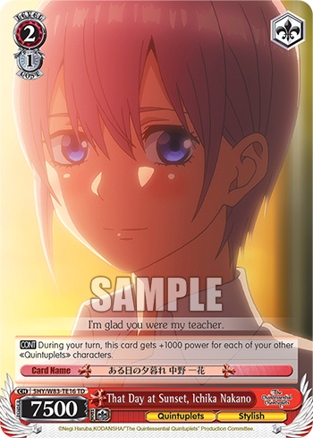 That Day at Sunset, Ichika Nakano 5HY/W83-TE16
