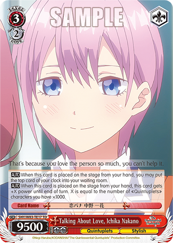 Talking About Love, Ichika Nakano 5HY/W83-TE17