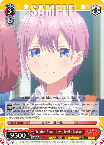 Talking About Love, Ichika Nakano 5HY/W83-TE17S