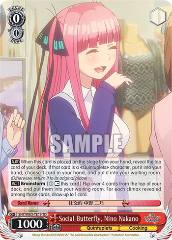 Social Butterfly, Nino Nakano 5HY/W83-TE19