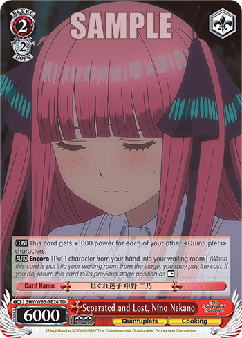 Separated and Lost, Nino Nakano 5HY/W83-TE24