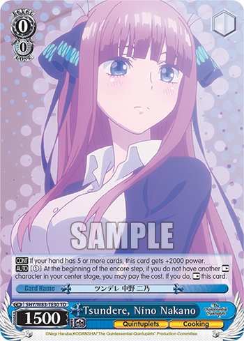 Tsundere, Nino Nakano 5HY/W83-TE30