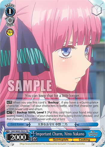 Important Charm, Nino Nakano 5HY/W83-TE31