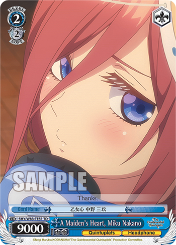 A Maiden's Heart, Miku Nakano 5HY/W83-TE51