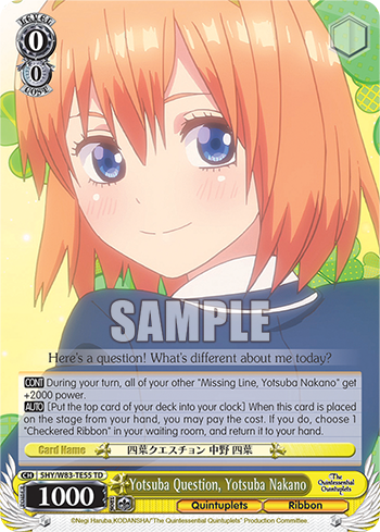 Yotsuba Question, Yotsuba Nakano 5HY/W83-TE55