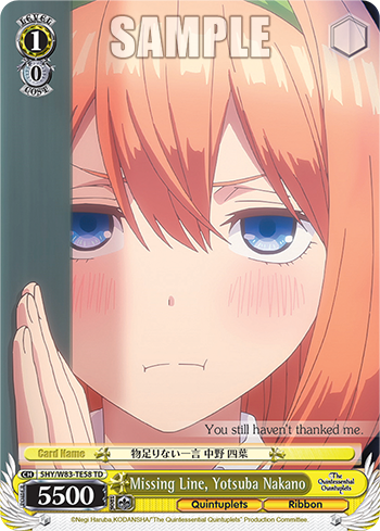 Missing Line, Yotsuba Nakano 5HY/W83-TE58