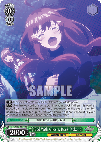 Bad With Ghosts, Itsuki Nakano 5HY/W83-TE74