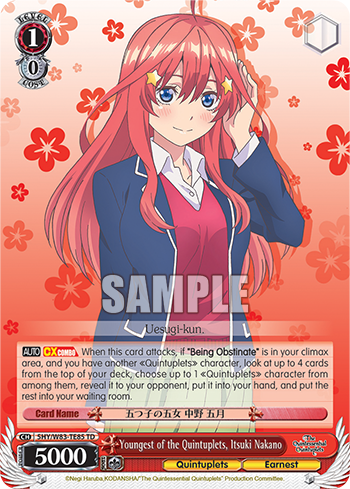 Youngest of the Quintuplets, Itsuki Nakano 5HY/W83-TE85