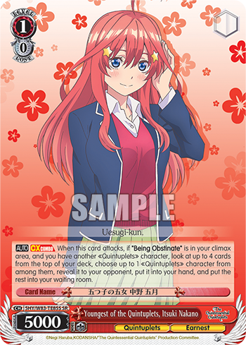 Youngest of the Quintuplets, Itsuki Nakano 5HY/W83-TE85S