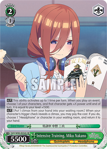 Intensive Training, Miku Nakano