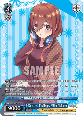 Devoted Feelings, Miku Nakano 5HY/W90-E082OFR