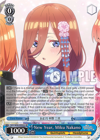 New Year, Miku Nakano 5HY/W90-E092S