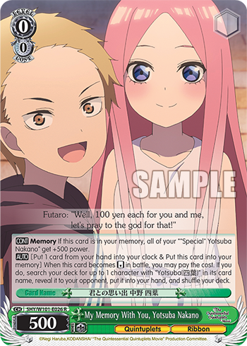 My Memory With You, Yotsuba Nakano