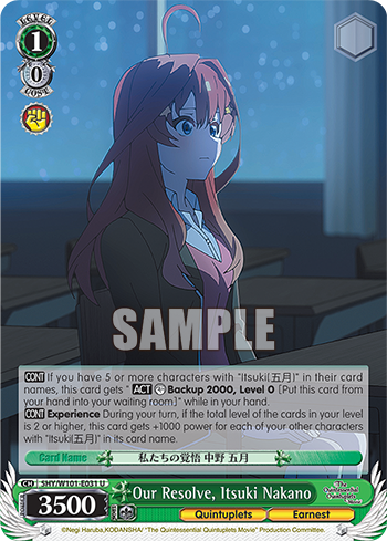 Our Resolve, Itsuki Nakano