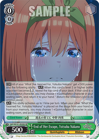 End of Her Escape, Yotsuba Nakano