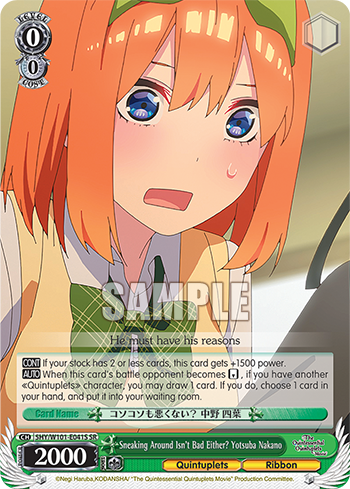Sneaking Around Isn't Bad Either? Yotsuba Nakano