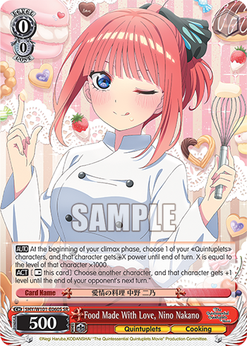 Food Made With Love, Nino Nakano