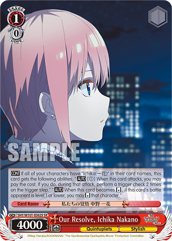 Our Resolve, Ichika Nakano 5HY/W101-E062S