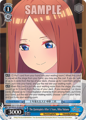 The Quintuplets After 5 Years, Miku Nakano 5HY/W101-E105S
