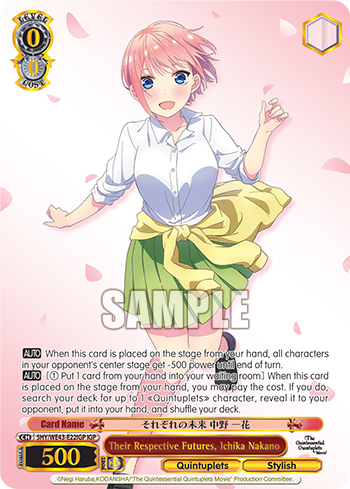 Their Respective Futures, Ichika Nakano
