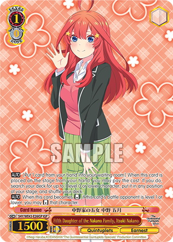 Fifth Daughter of the Nakano Family, Itsuki Nakano
