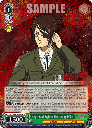 Hange: Scout Regiment Commanding Officer