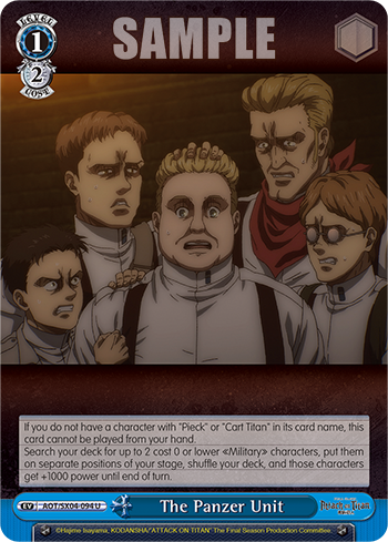 The Panzer Unit AOT/SX04-094