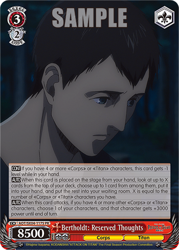 Bertholdt: Reserved Thoughts AOT/SX04-117S
