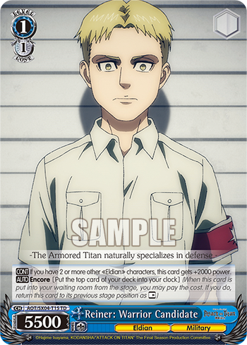 Reiner: Warrior Candidate