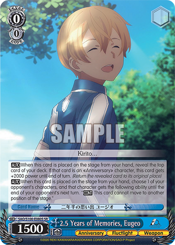 2.5 Years of Memories, Eugeo SAO/S100-E080S