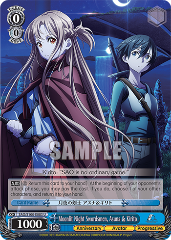 Moonlit Night Swordsmen, Asuna & Kirito SAO/S100-E083
