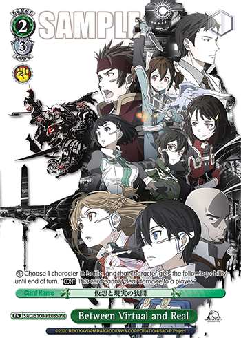 Between Virtual and Real SAO/S100-PE03S