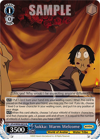 Sokka: Warm Welcome ATLA/WX04-087S