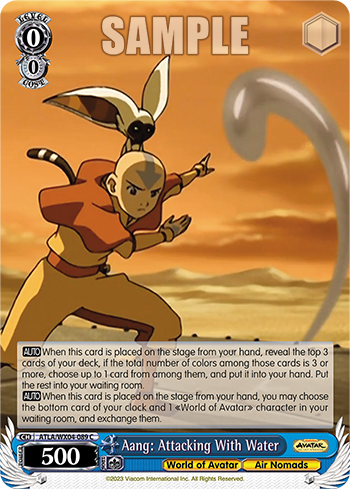 Aang: Attacking With Water ATLA/WX04-089