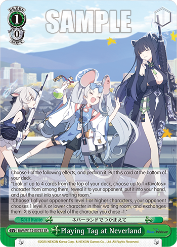 Playing Tag at Neverland BAV/W112-E073S