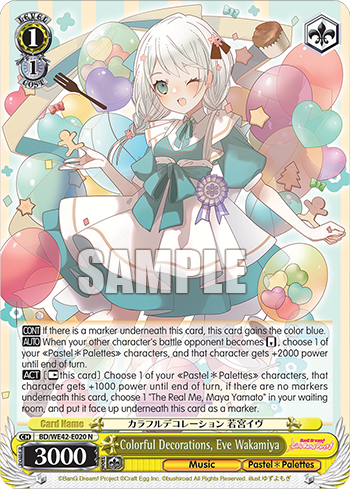 Colorful Decorations, Eve Wakamiya BD/WE42-E020