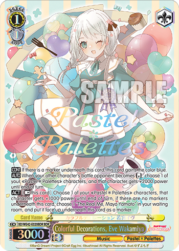 Colorful Decorations, Eve Wakamiya BD/WE42-E020BDR