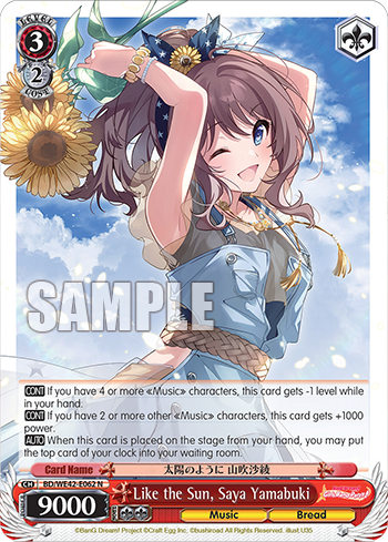 Like the Sun, Saya Yamabuki BD/WE42-E062