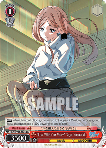 "Live With Our Voice" Soyo Nagasaki