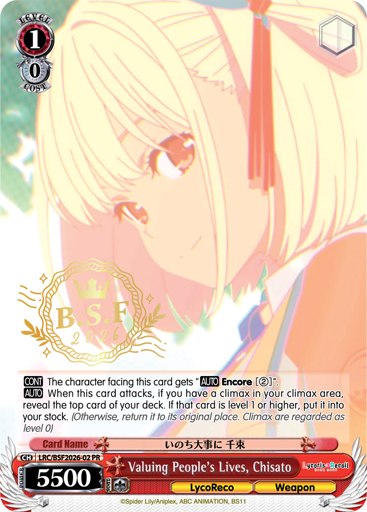 Valuing People's Lives, Chisato