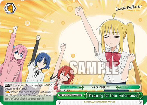 Preparing for Their Performance BTR/W107-E066R