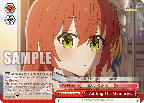 Adding On Memories BTR/W107-E100