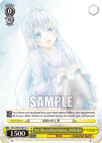 In Recollections, Hibiki