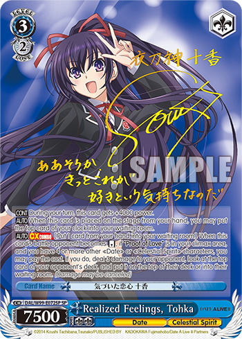 Realized Feelings, Tohka