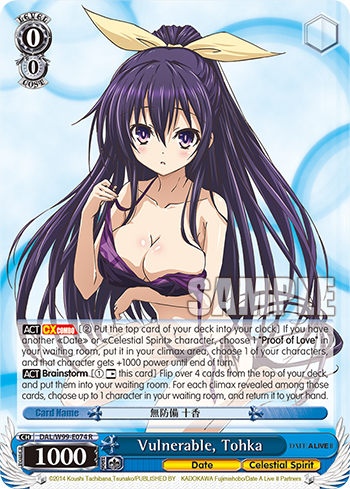 Vulnerable, Tohka